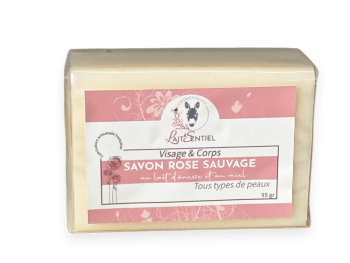 Savon au Lait d'ânesse et Rose Sauvage
