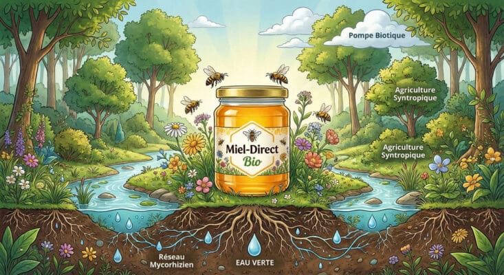 L'hydrologie régénérative au service de l'apiculture biologique.
