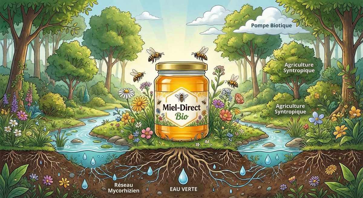 L'hydrologie régénérative au service de l'apiculture biologique.
